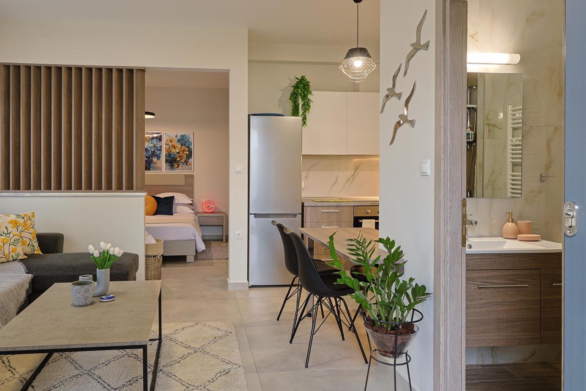 Zeta-Garden Oasis & Private Parking By Optimum Link Apartment Катерини Екстериор снимка